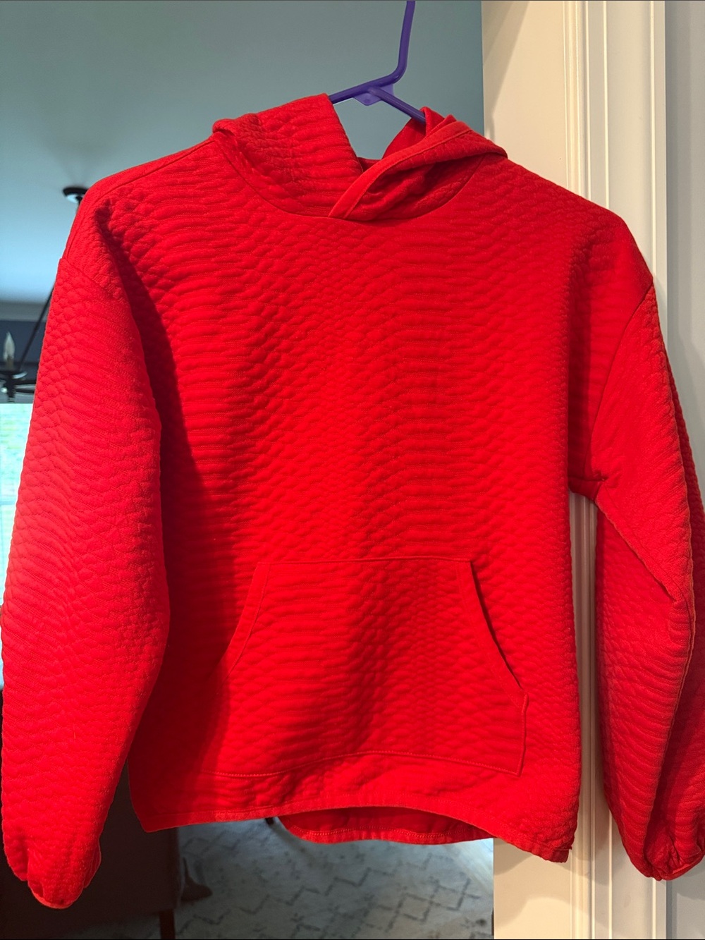 DSG Red Quilted Hoodie Sweatshirt kids Medium